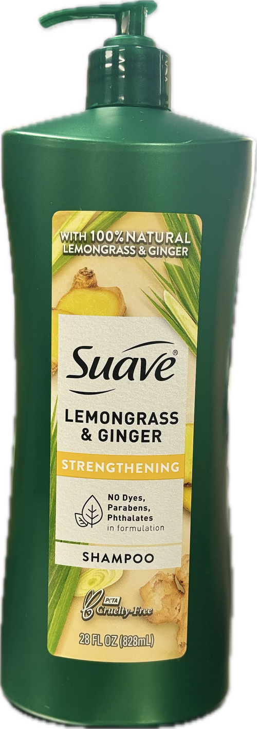 SUAVE SHAMPOO STRENGTHENING 28ozPUMP LEMONGRASS&GINGER