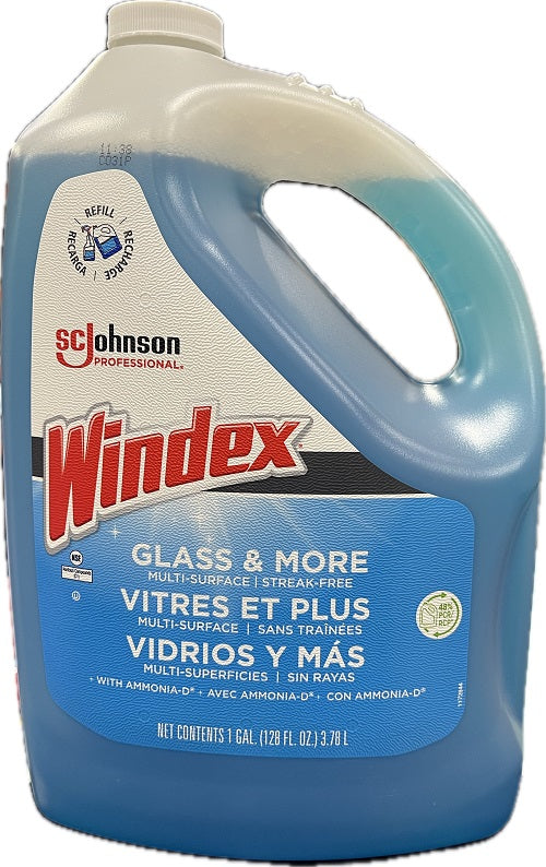 SP WINDEX GLASS CLENER WITH AMMONIA 1 GALLON