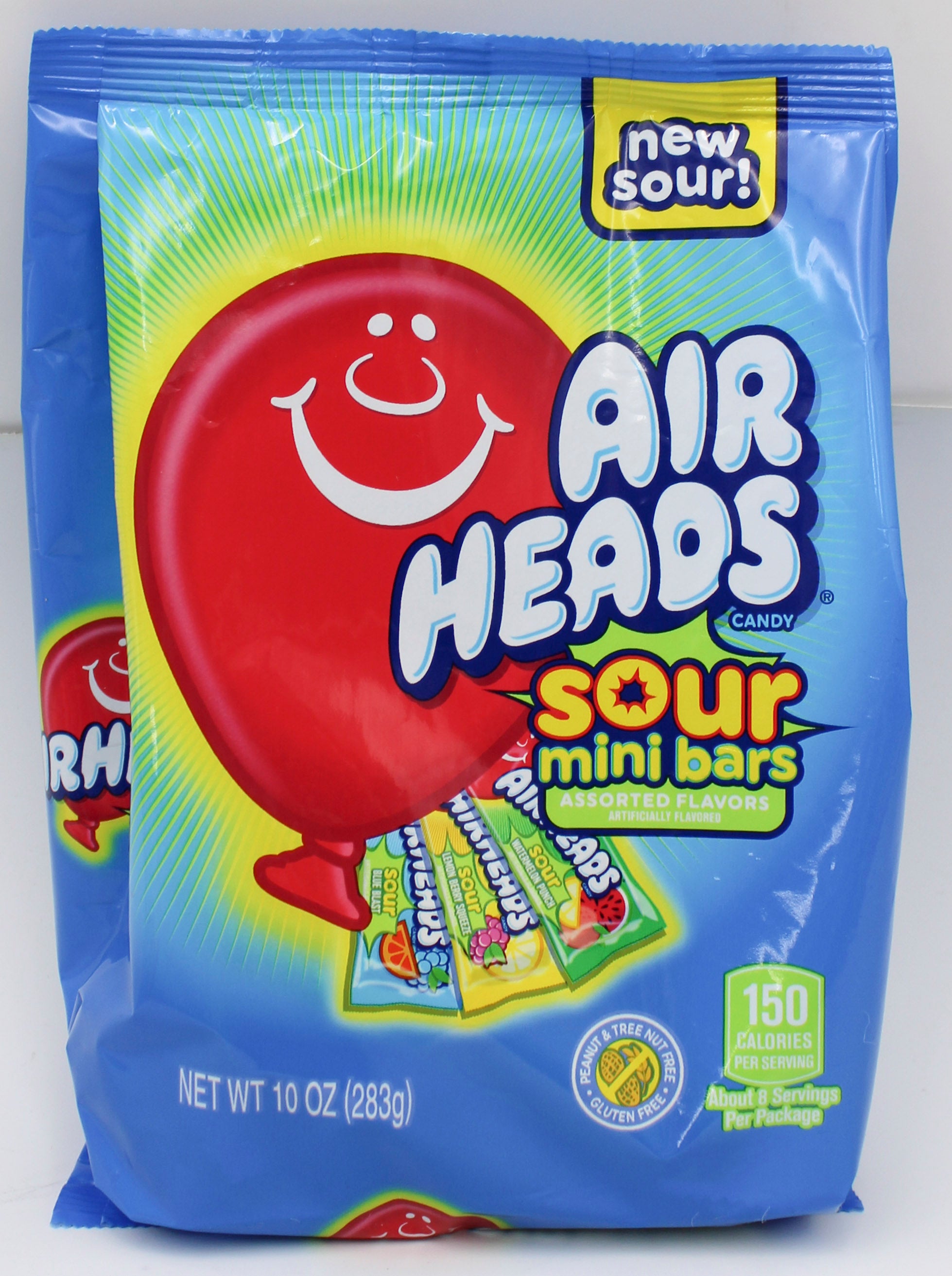 AIRHEADS SOUR MINI BARS 10oz STAND UP BAG BB 1/5/27 NI