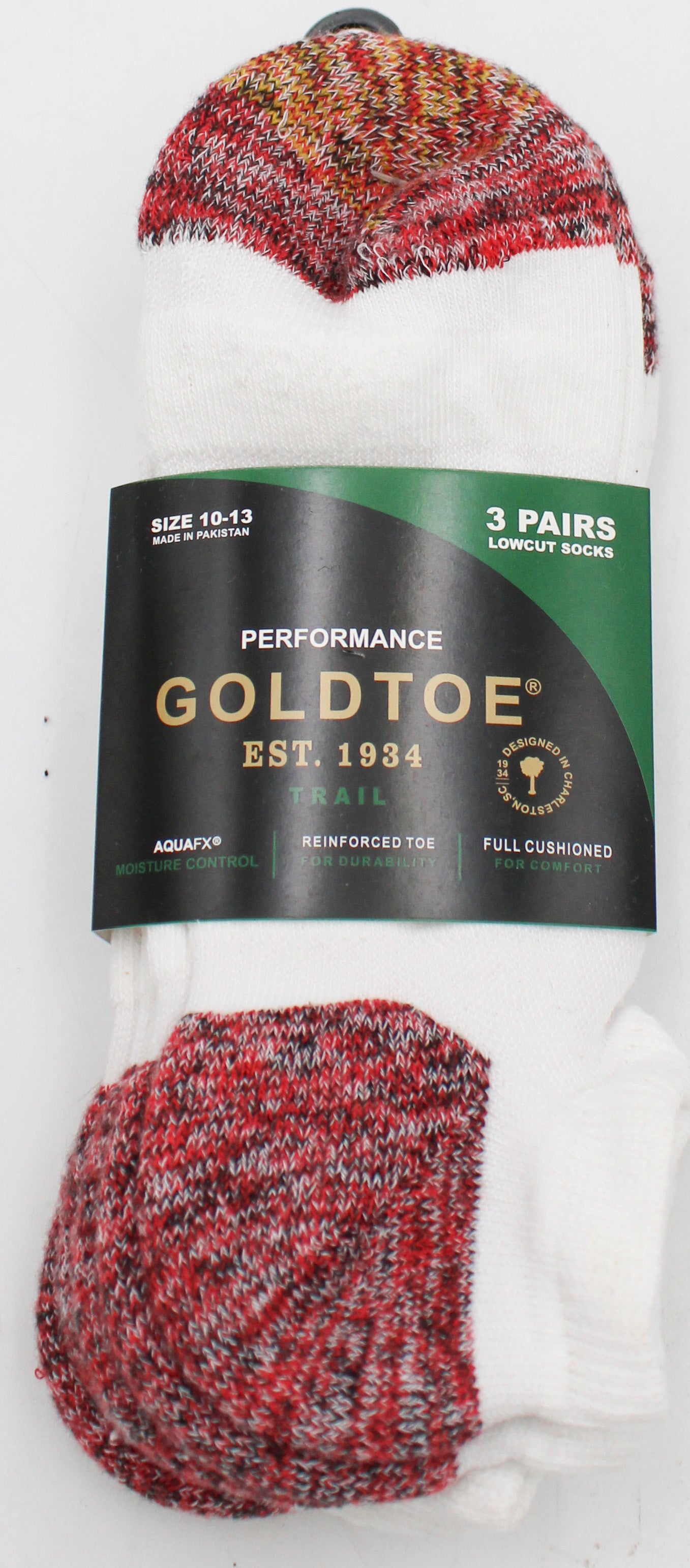 GOLDTOE 3PK MENS LOWCUT SOCKS WHITE HT SZ 10-13 NI