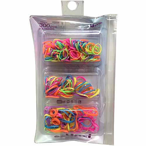 Scunci Elastic Polybands 300 Count Wholesale Pack