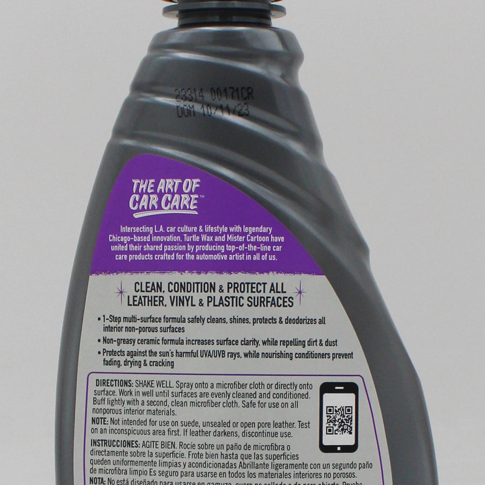 SP TURTLE WAX MISTER CARTOON LVP LEATHER-VINYL-PLASTIC 16oz