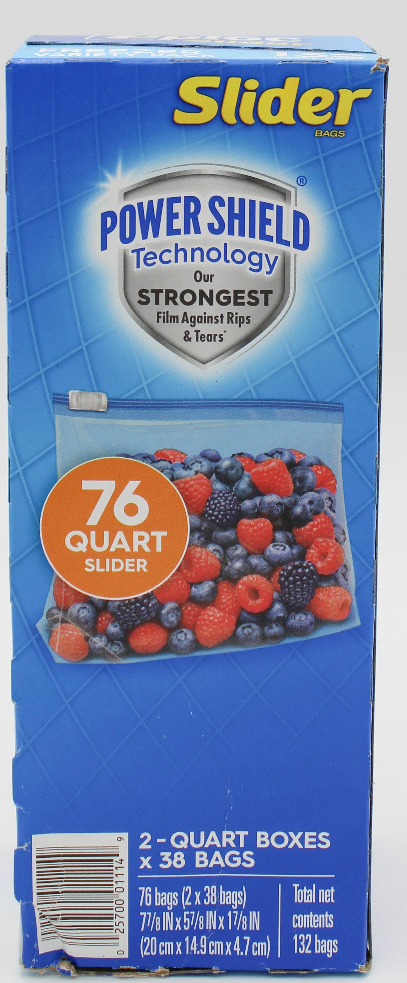 SP ZIPLOC BAGS 38CT SLIDER FREEZER QUART (IMPERFECT)