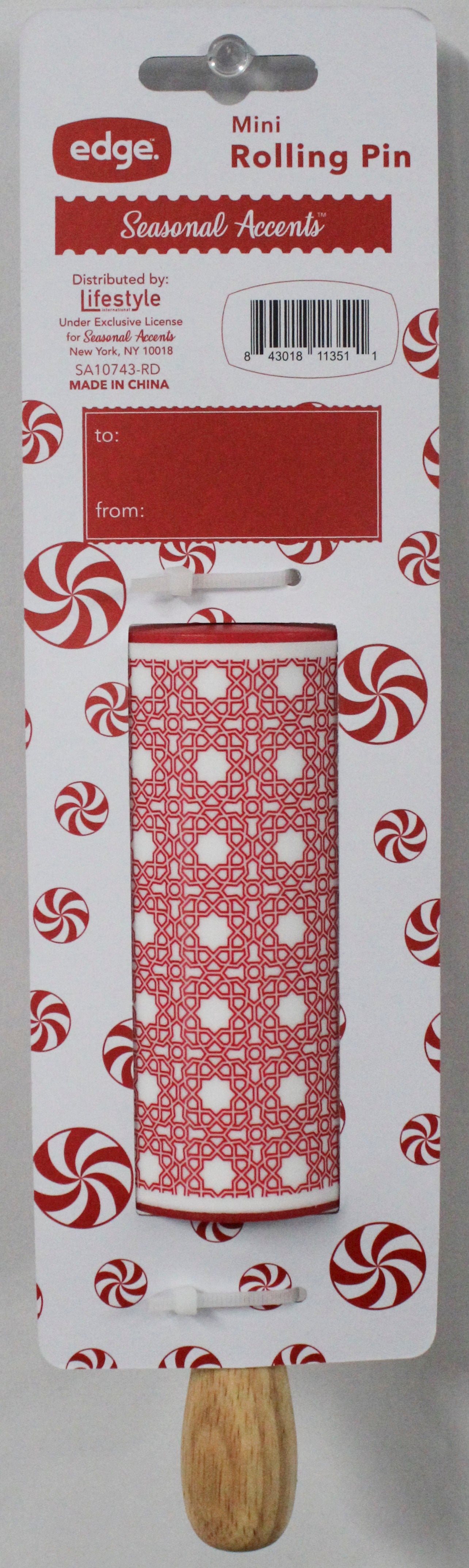 HOLIDAY MINI ROLLING PIN