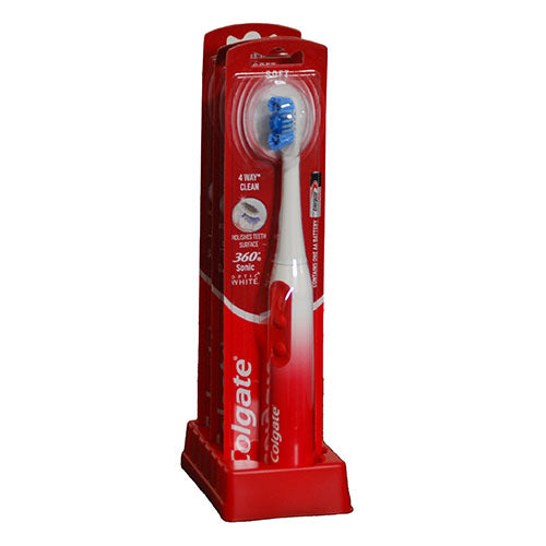 COLGATE 360 BATTERY POWERED TOOTHBRUSH SOFT NI