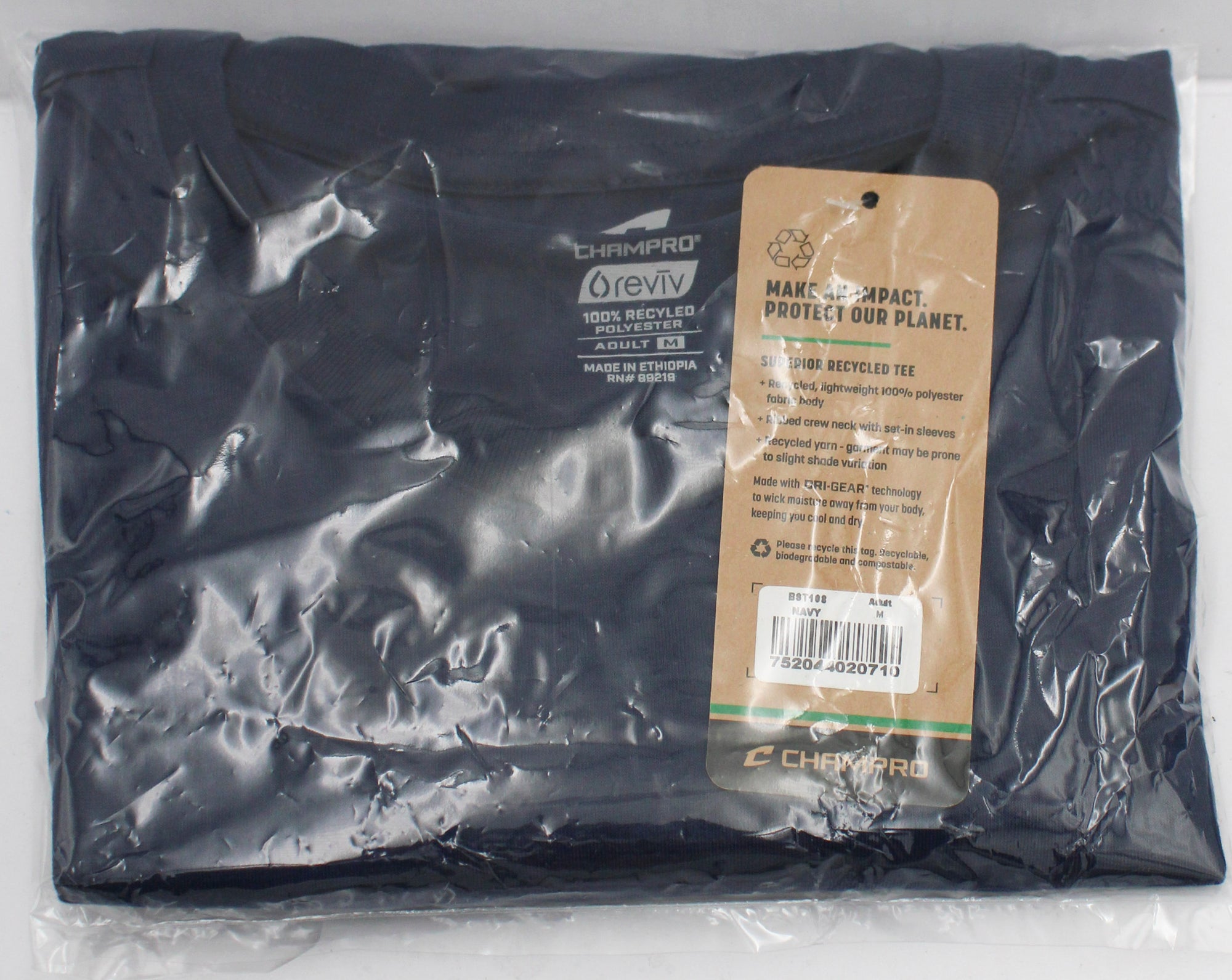 T-SHIRT - ADULT - NAVY - M