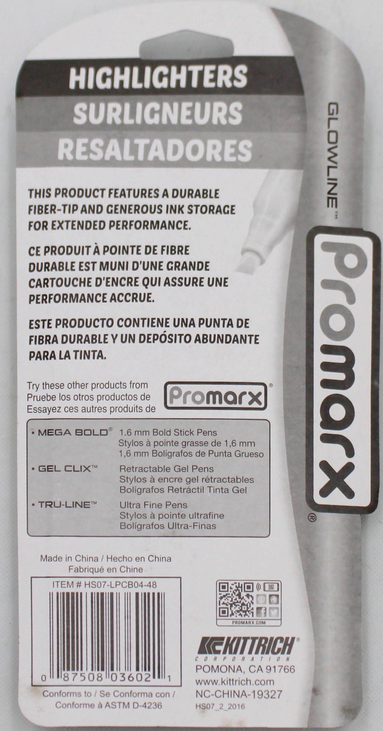 PROMARX ASST. POCKET SIZE HIGHLIGHTERS 4CT