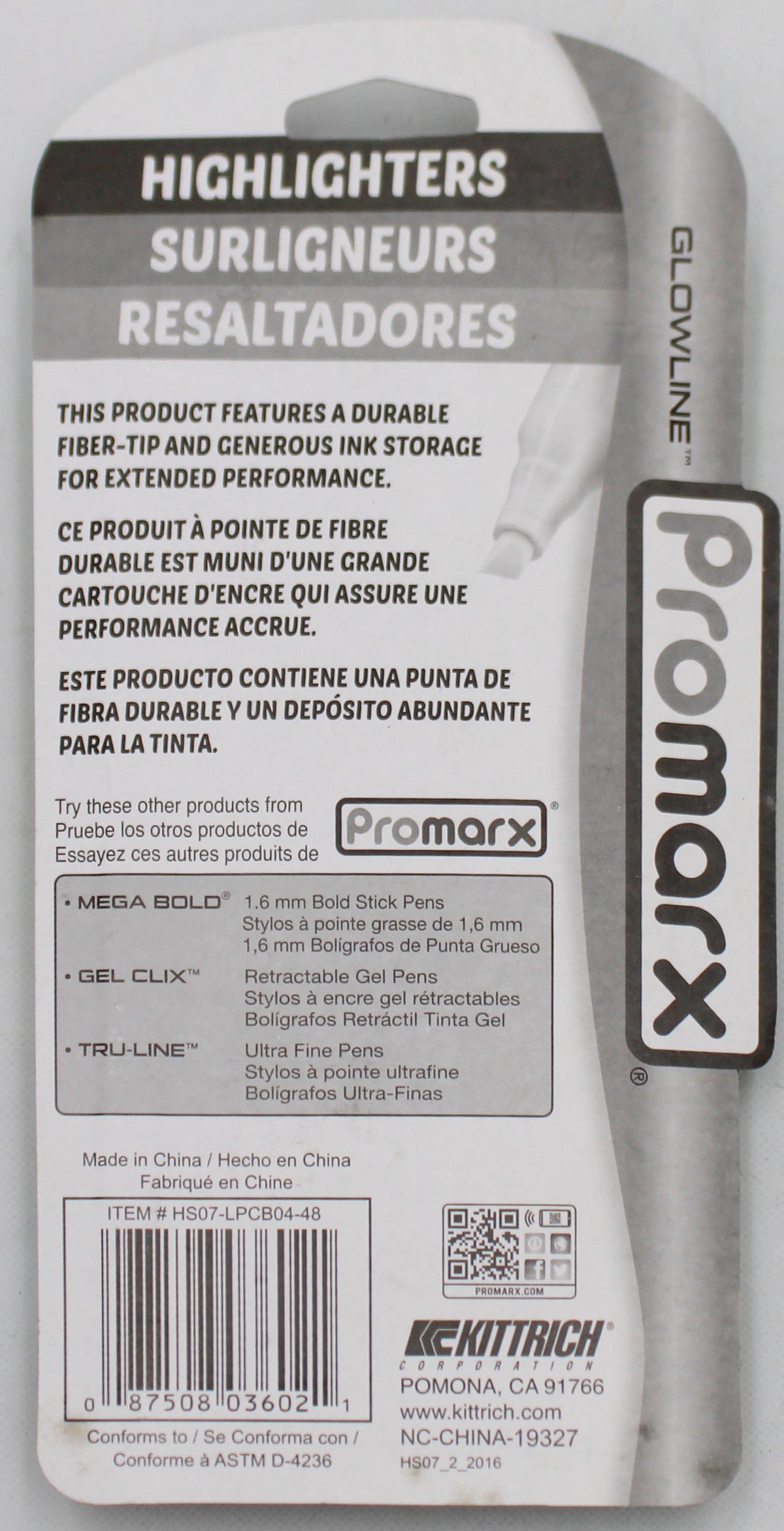 PROMARX ASST. POCKET SIZE HIGHLIGHTERS 4CT