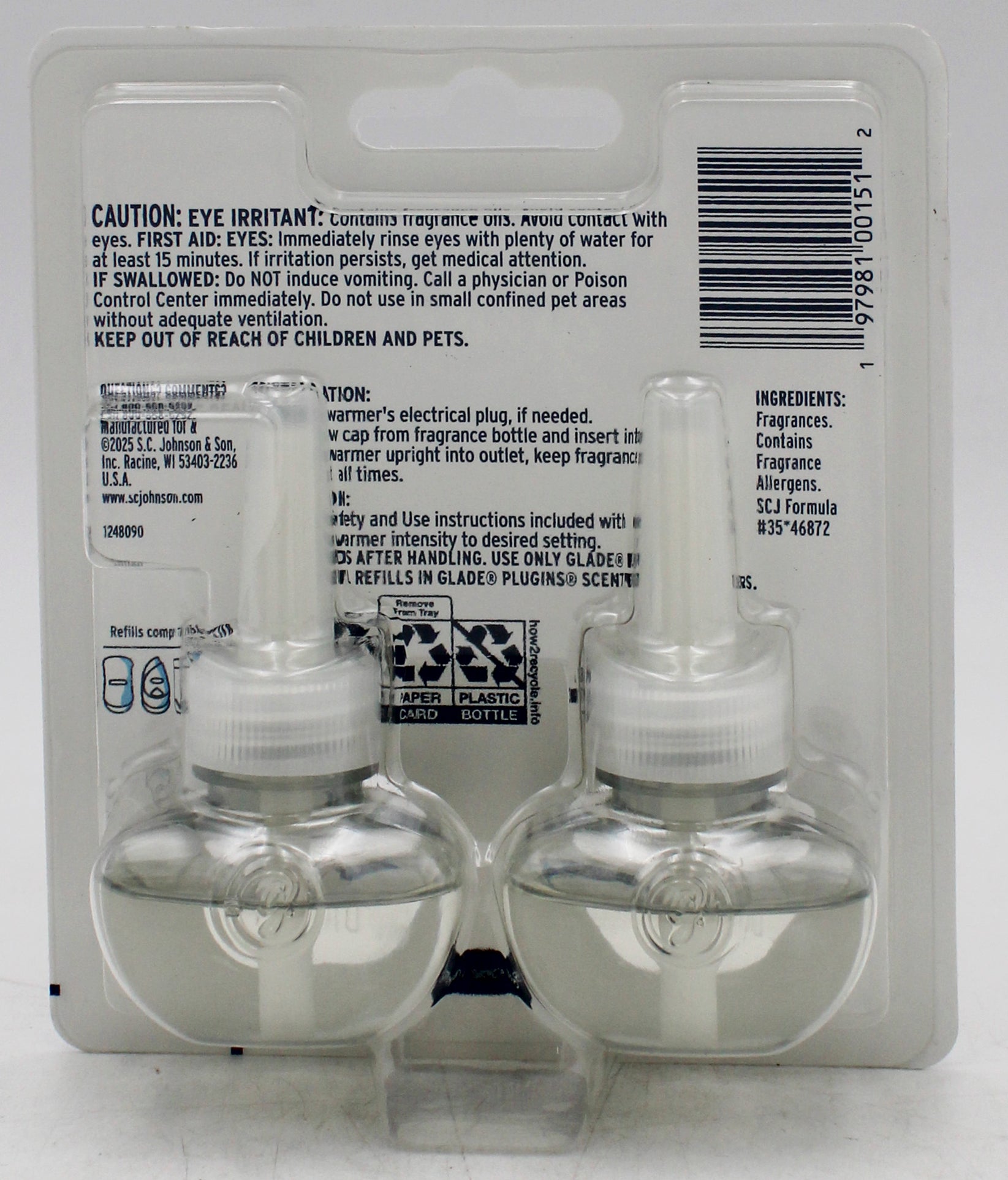 SP GLADE PLUGINS SCENTED OIL 2REFILLS 1.34oz POMEGRANATE & CURRANT