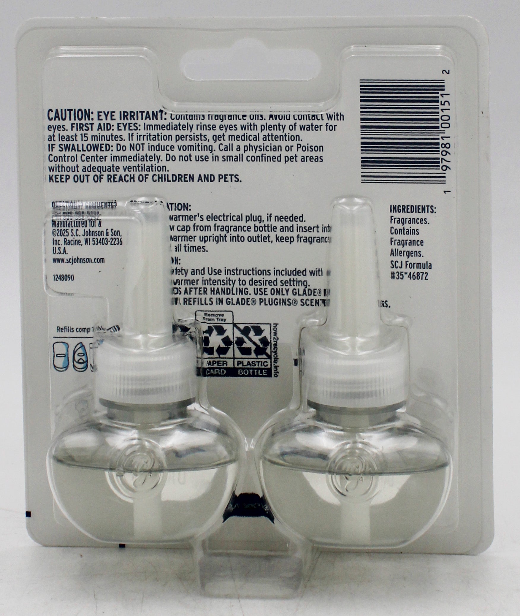 SP GLADE PLUGINS SCENTED OIL 2REFILLS 1.34oz POMEGRANATE & CURRANT