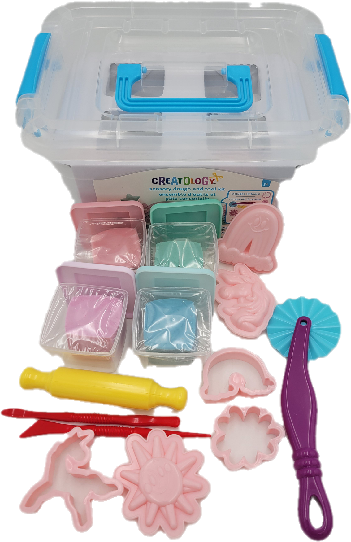 CREATOLOGY DOUOGH 14PC PLAY SET MAGICAL(4CT-2oz DOUGH+ TOOLS)