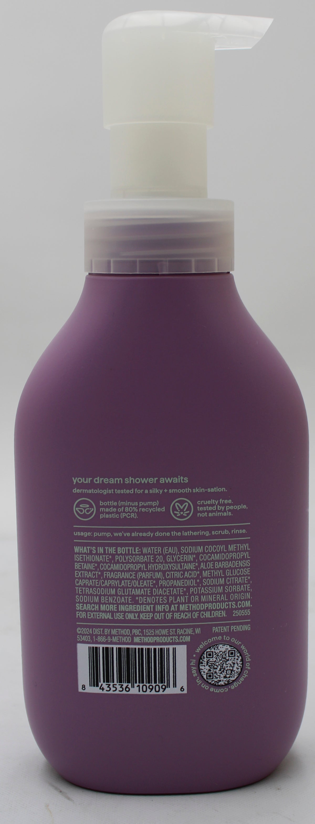 METHOD FOAMING BODY WASH WHITE FLOWER + TUBEROSE 13.5oz US