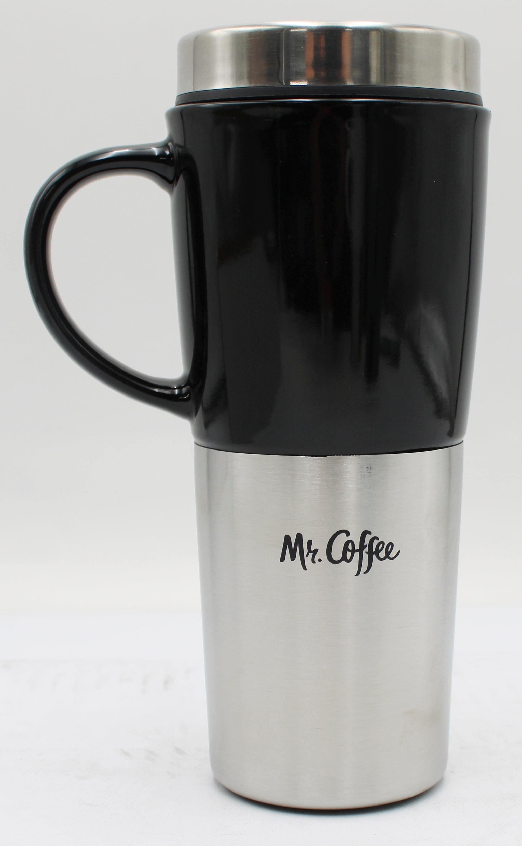 16OZ MR COFFEE TRAVEL CUP / LID - BLACK NI