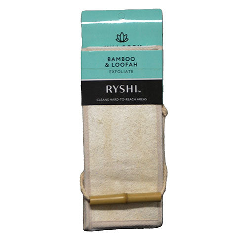 RYSHI BAMBOO&LOOFAH FULL BODY SCRUBBER EXFOLIATE