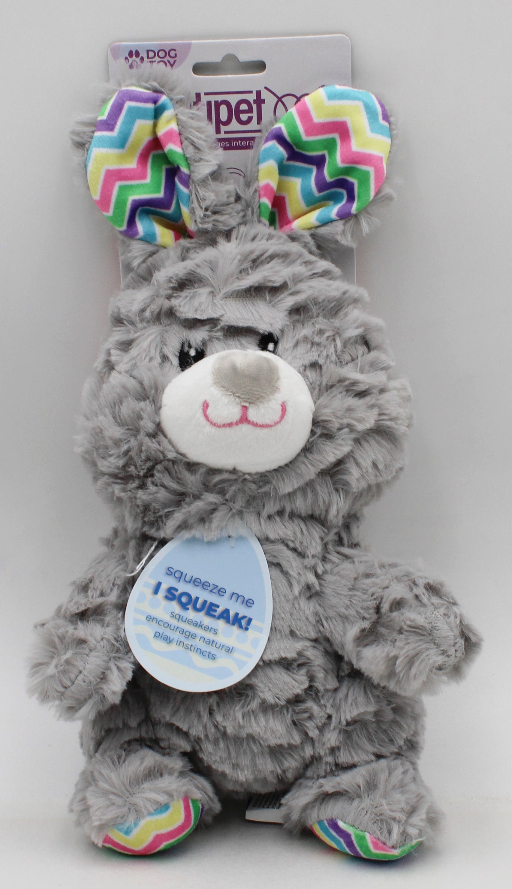 MULTIPET WRINKLEEZ  BUNNY DOG TOY 9"