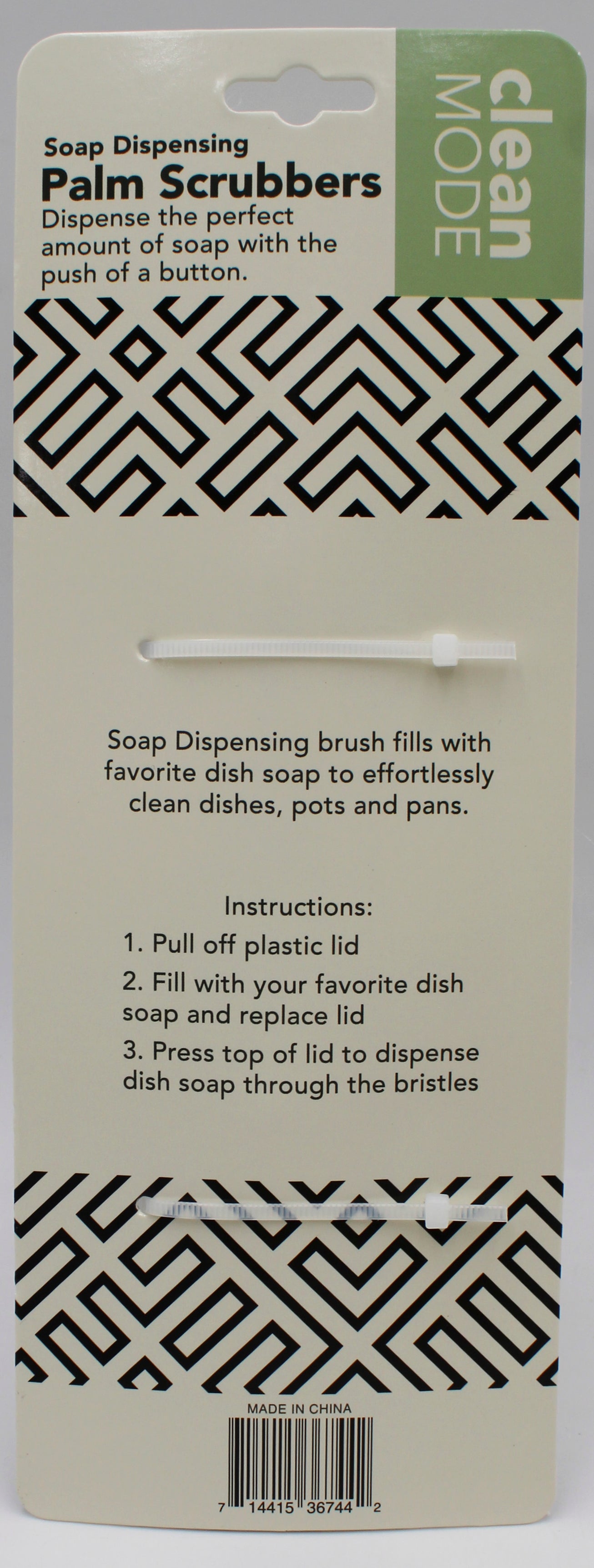 2CT PALM SOAP DISPENSING DISH BRUSH NI