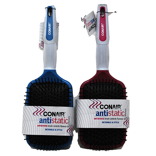CONAIR ANTI-STATIC PADDLE HAIRBRUSH-ASST/NI