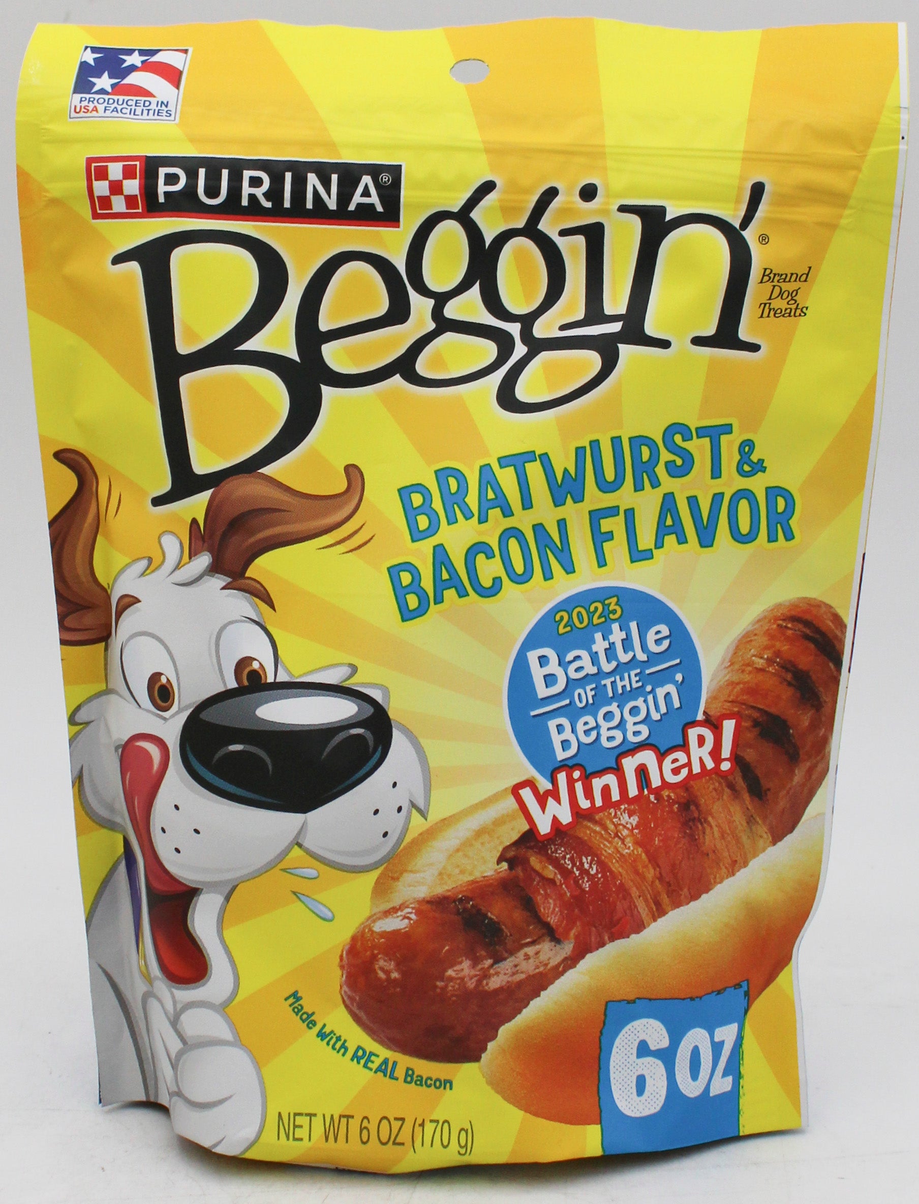 BEGGIN' BRATWURST & BACON 6oz. EXP 5/31/26 NI