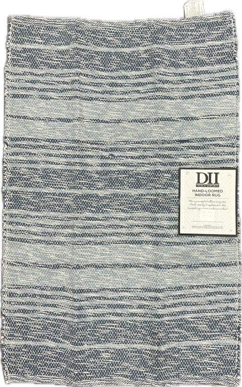 2X3FT RECYCLED WOVEN FIBER - INDOOR - REVERSIBLE ASST. CABANA AND MODERN EDGE STRIPED RUGS