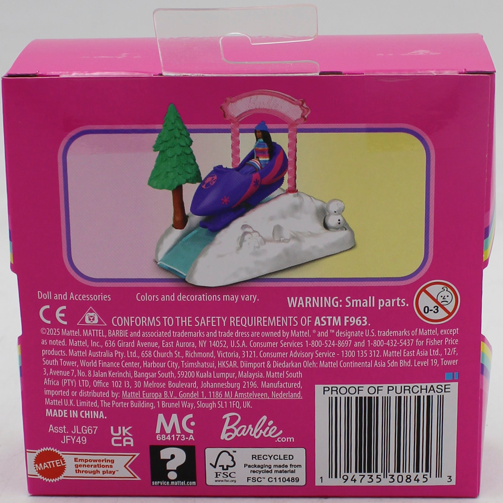 BARBIE MINILAND DOLL & VEHICLE PACK