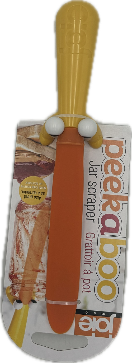 JOIE PEEKABOO SILICONE JAR SCRAPER YELLOW&ORANGE NI