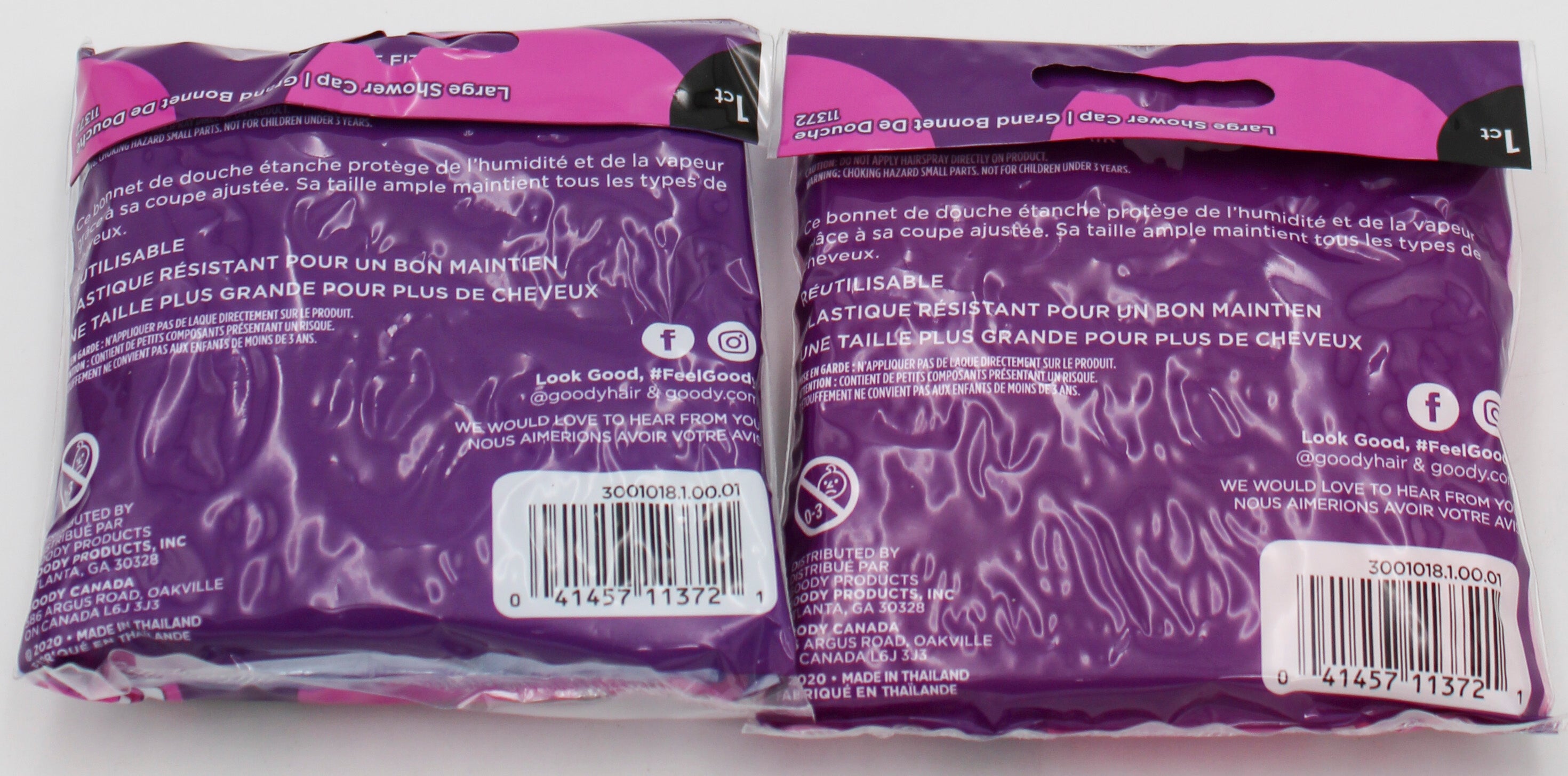 GOODY SHOWER CAPS VINYL MULTI 1ct NI