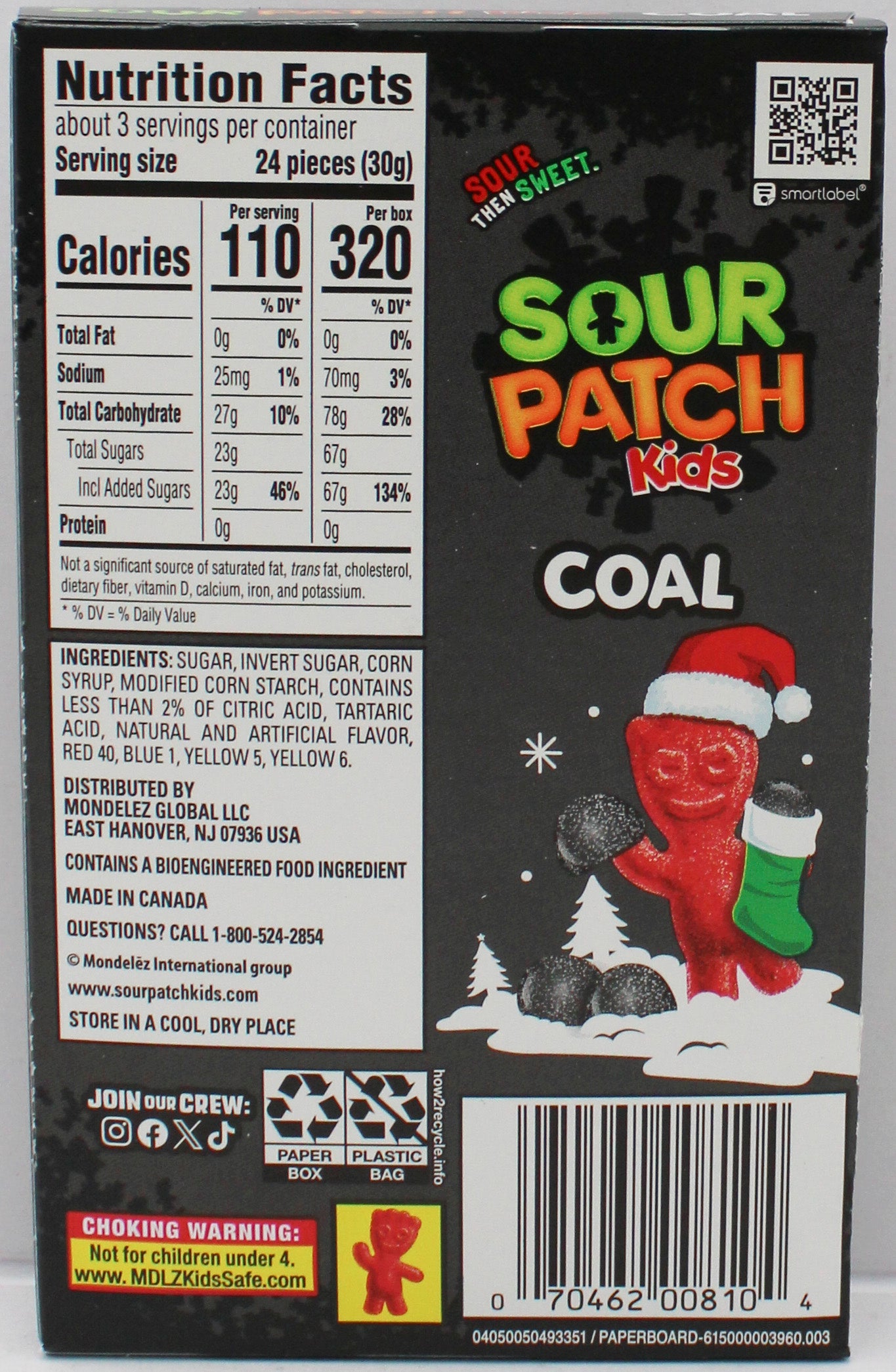 SOUR PATCH KIDS COAL THEATRE BOX 3.1 Oz BB 8/17/26