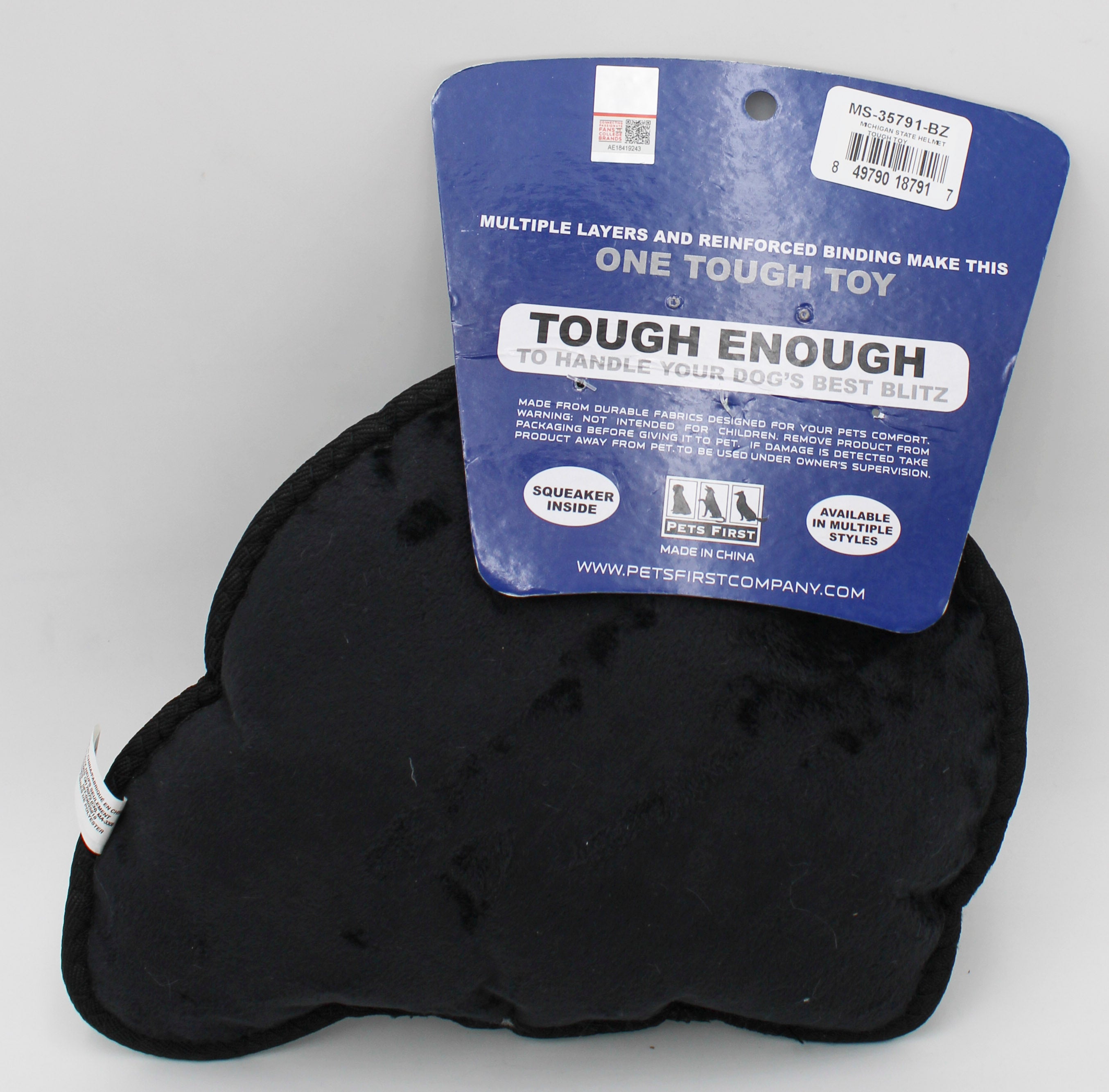 NCAA Michigan State Helmet Tough Dog Toy | Bulk Pet Toy