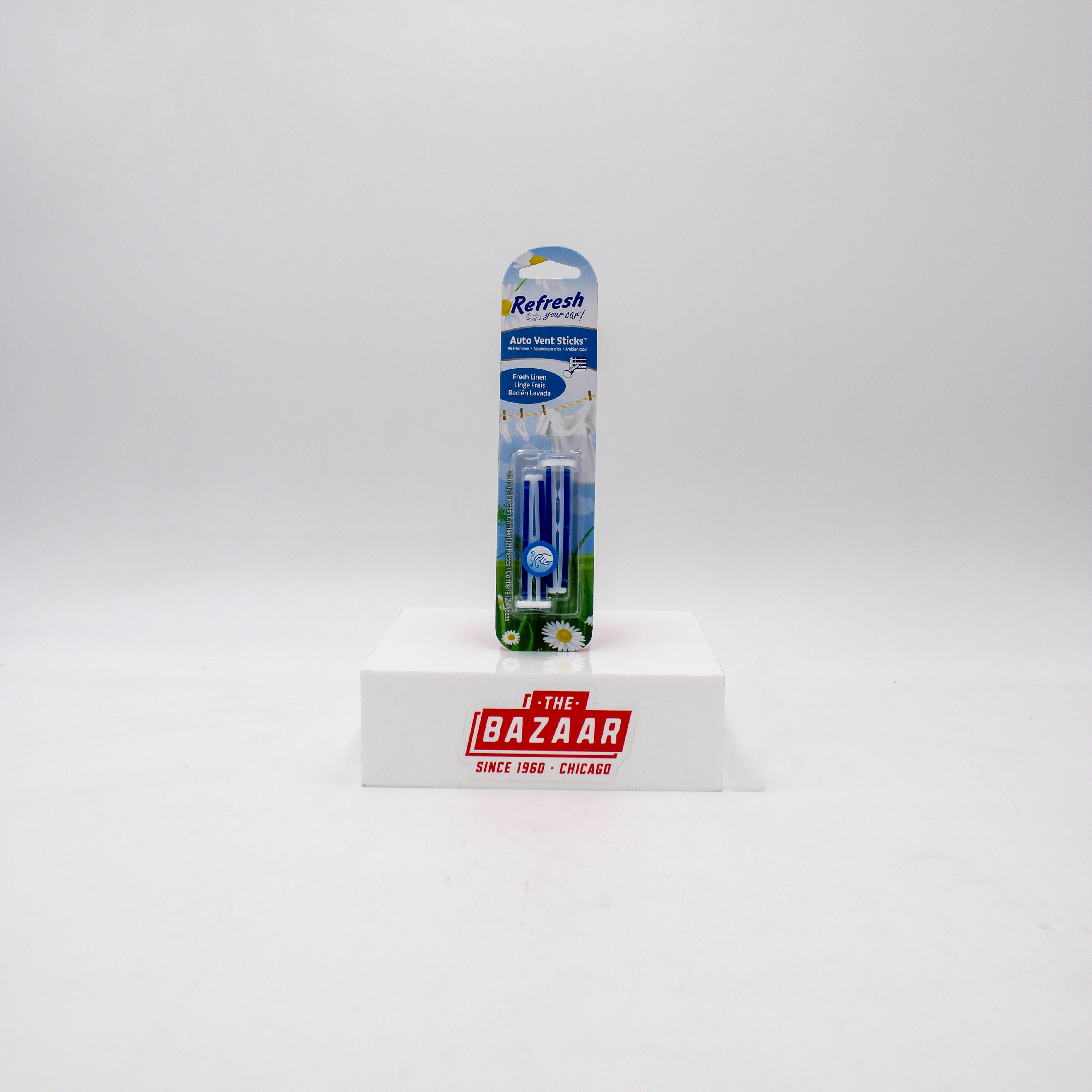 REFRESH YOUR CAR! LINEN CAR VENT STICKS (2-PACK) NI