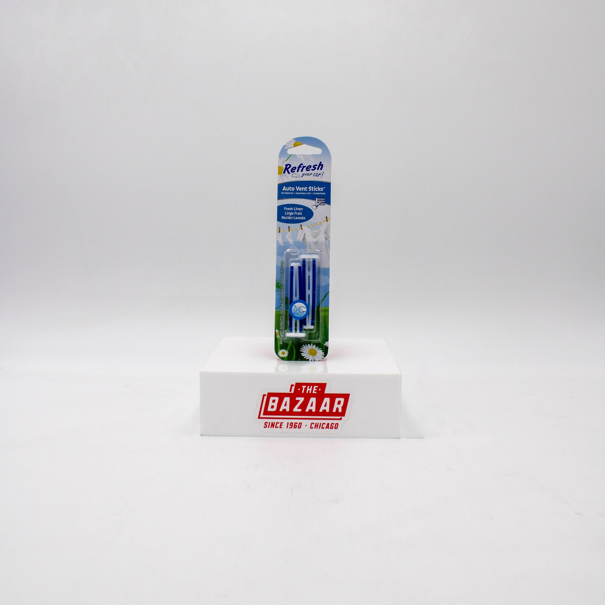 REFRESH YOUR CAR! LINEN CAR VENT STICKS (2-PACK) NI