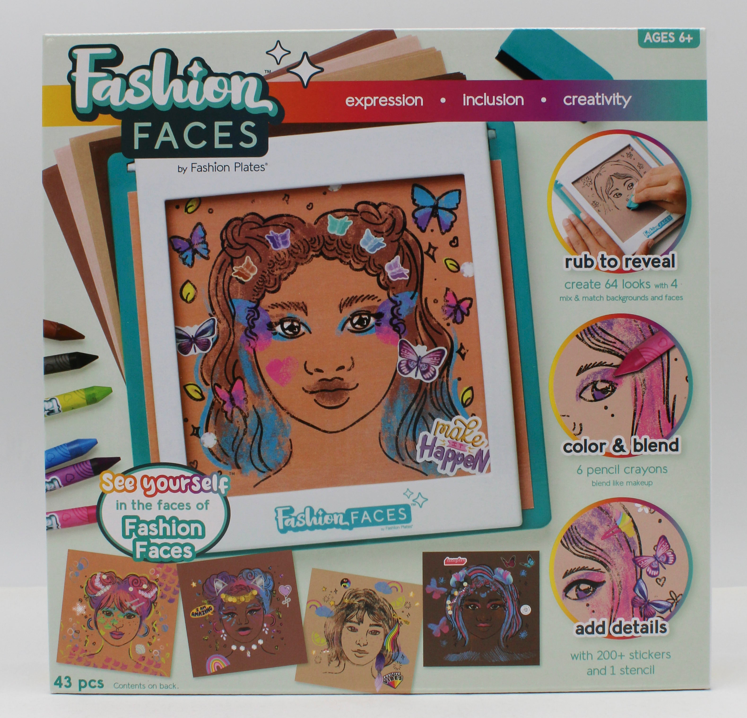 FASHION PLATES: FASHION FACES ARTS AND CRAFTS