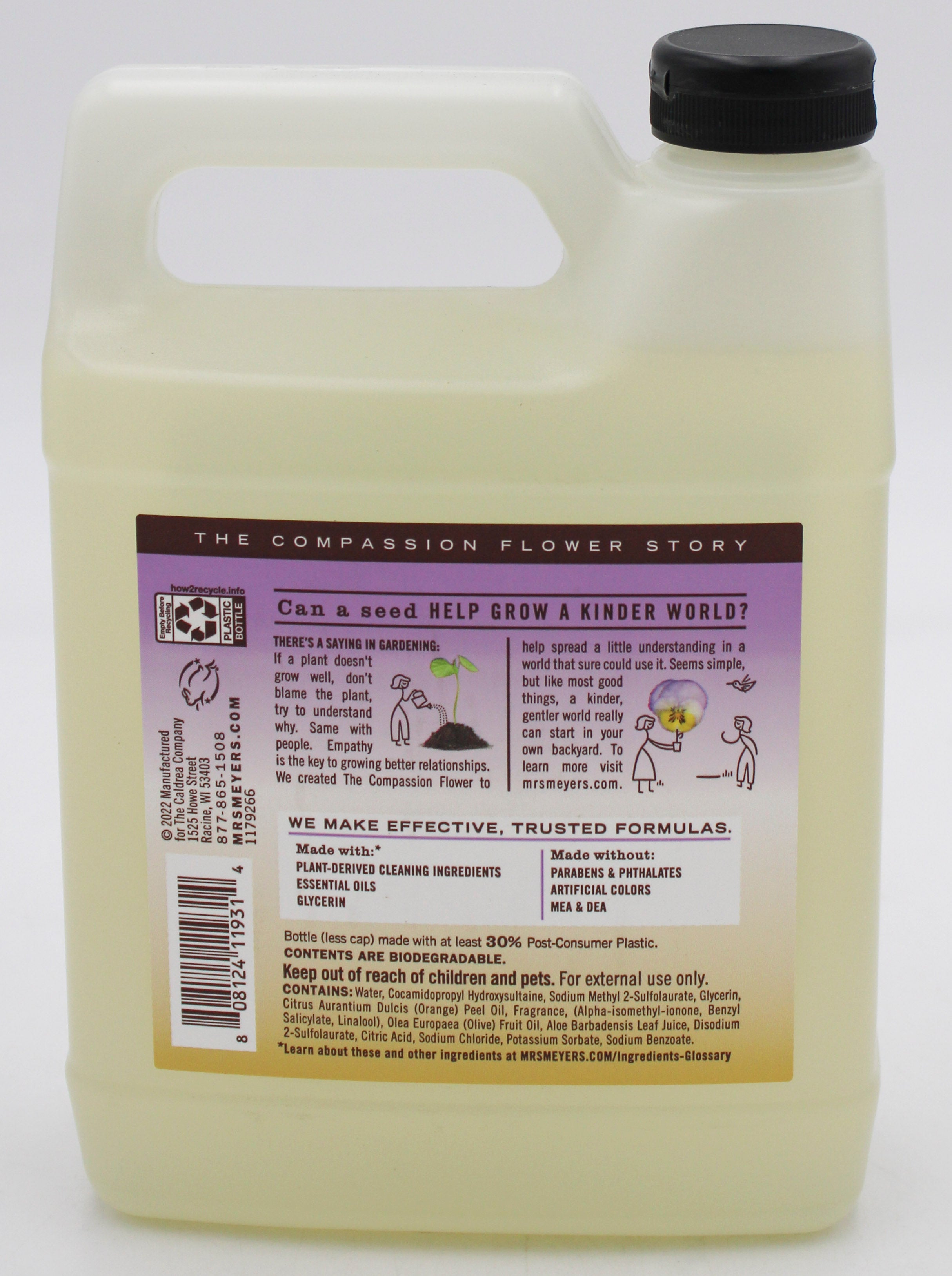 SP MEYER'S HAND SOAP COMPASSION FLOWER SCENT 33oz