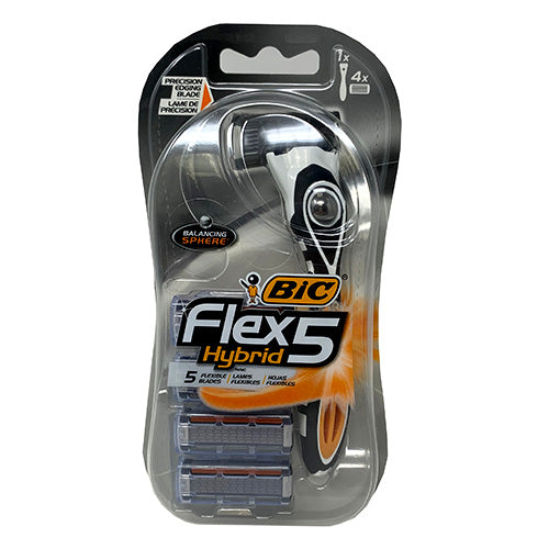 BIC FLEX5 MENS SHAVER W/4CRTRDGES