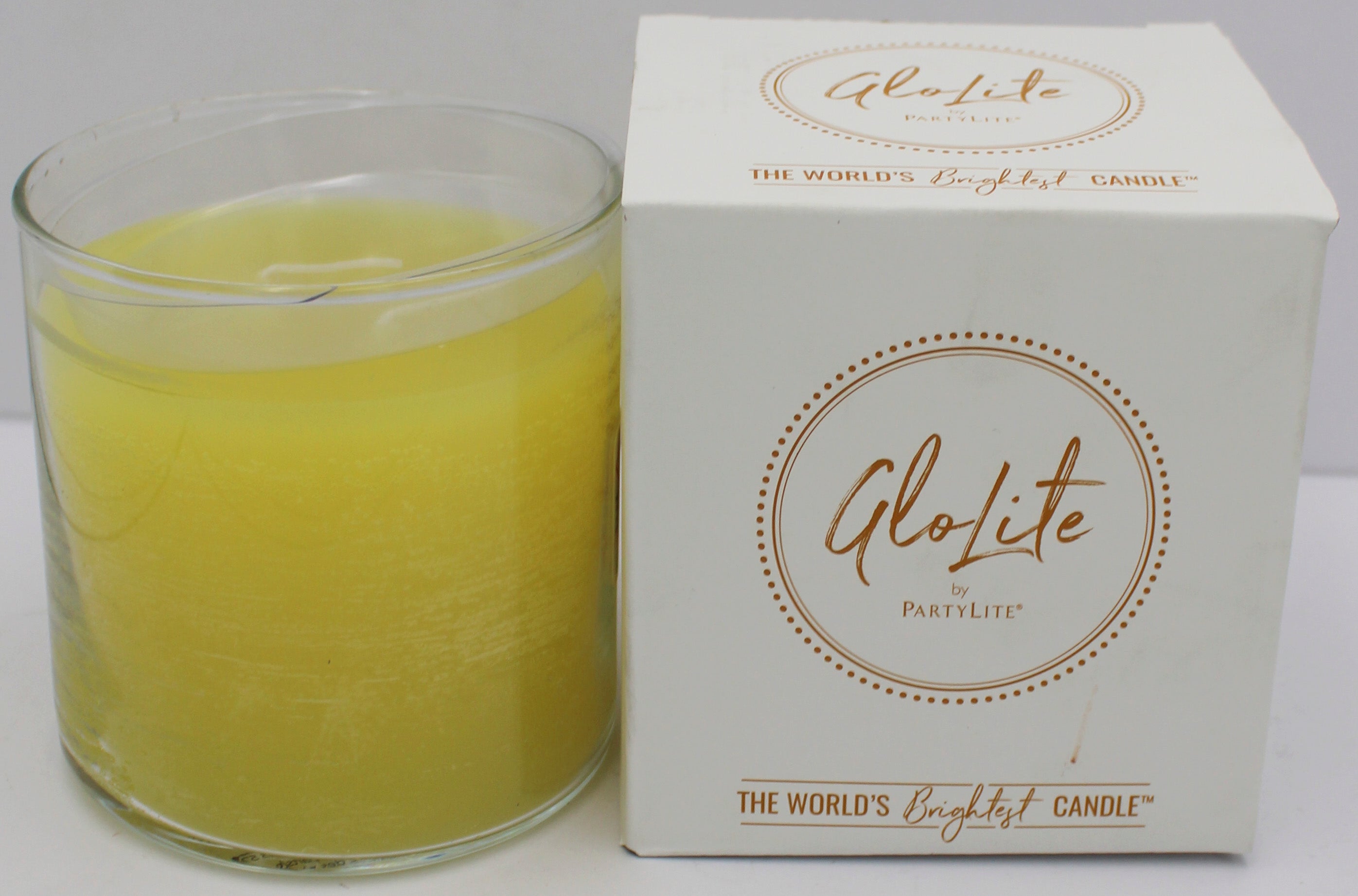 PARTYLITE GLO WILD LEMONGRASS CITRONELLA SCENTED JAR CANDLE 15.5oz