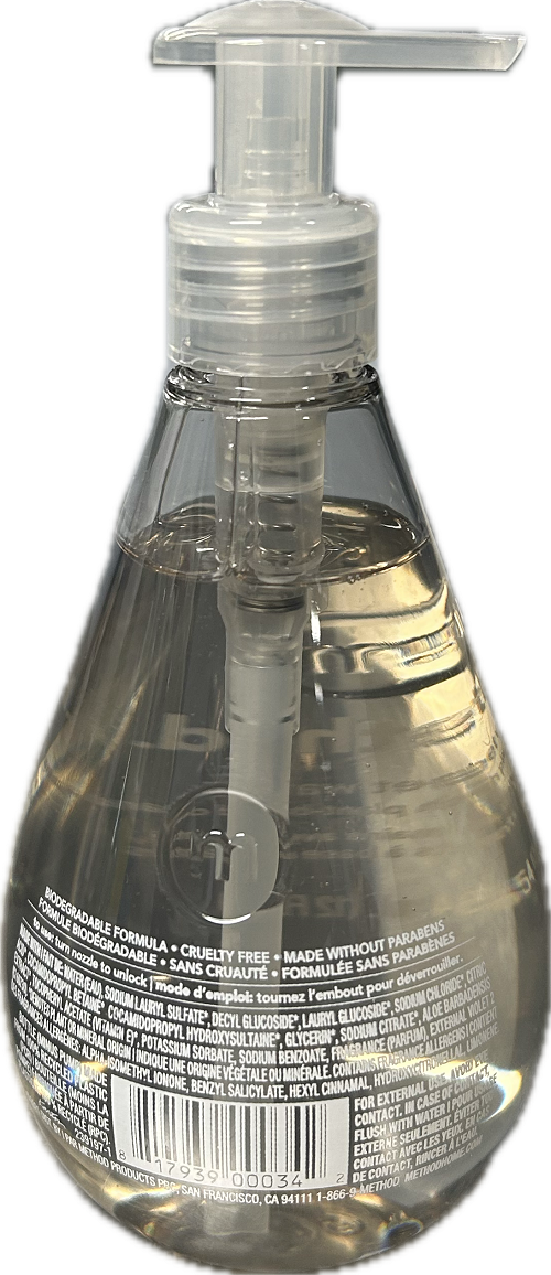 METHOD GEL HAND WASH SWEET WATER 12floz NA