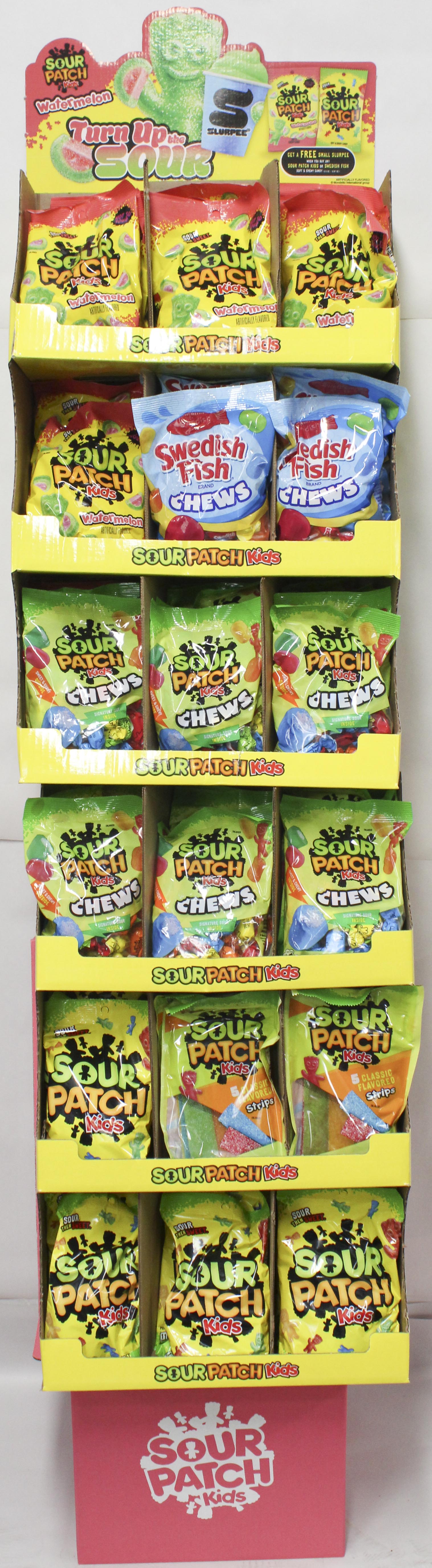 SOUR PATCH SWEEDISH FISH CHEW STRIPS  FS  BB 10/9/26