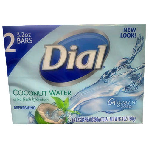 DIAL BAR SOAP 3.2oz/2CT-COCONUT WTR