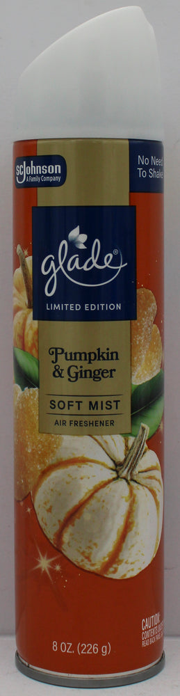 GLADE AEROSOL SPRAY PUMPKIN & GINGER 8.0oz US