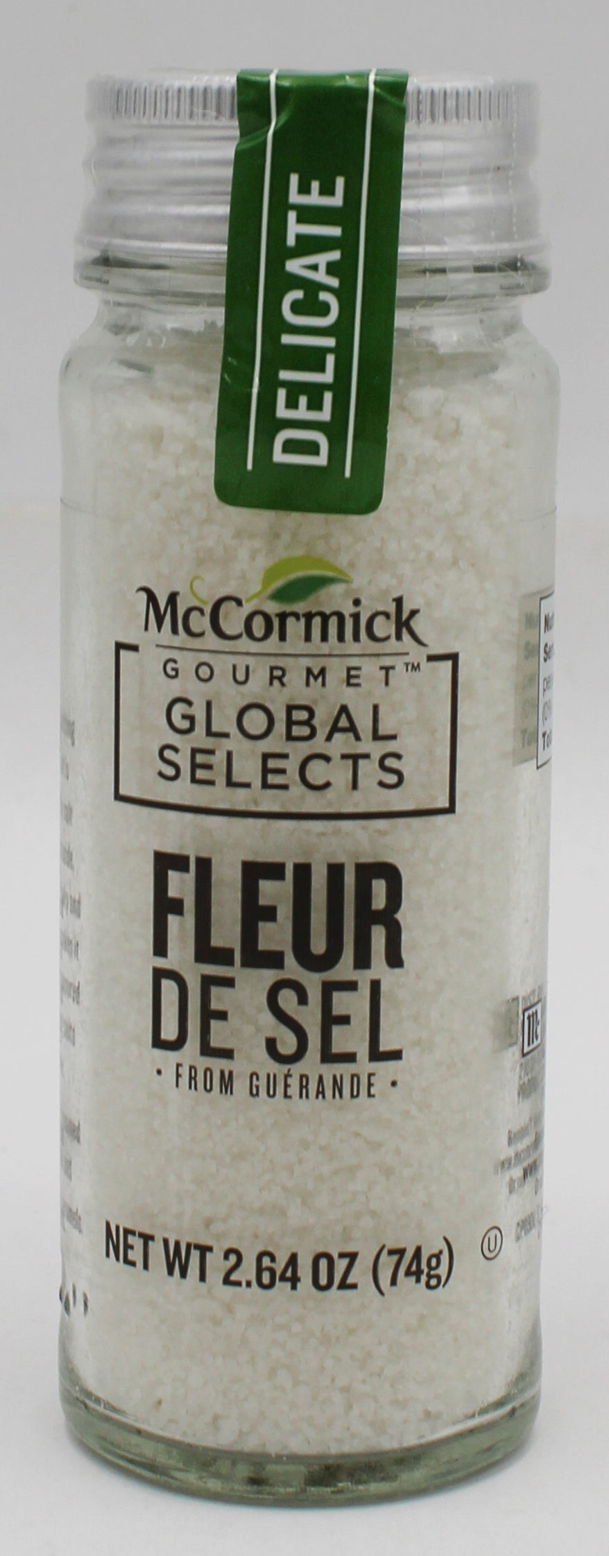 MCCORMICK GOURMET GLOBAL SELECTS FLEUR DE SEL 2.64 Oz BB 9/12/2028