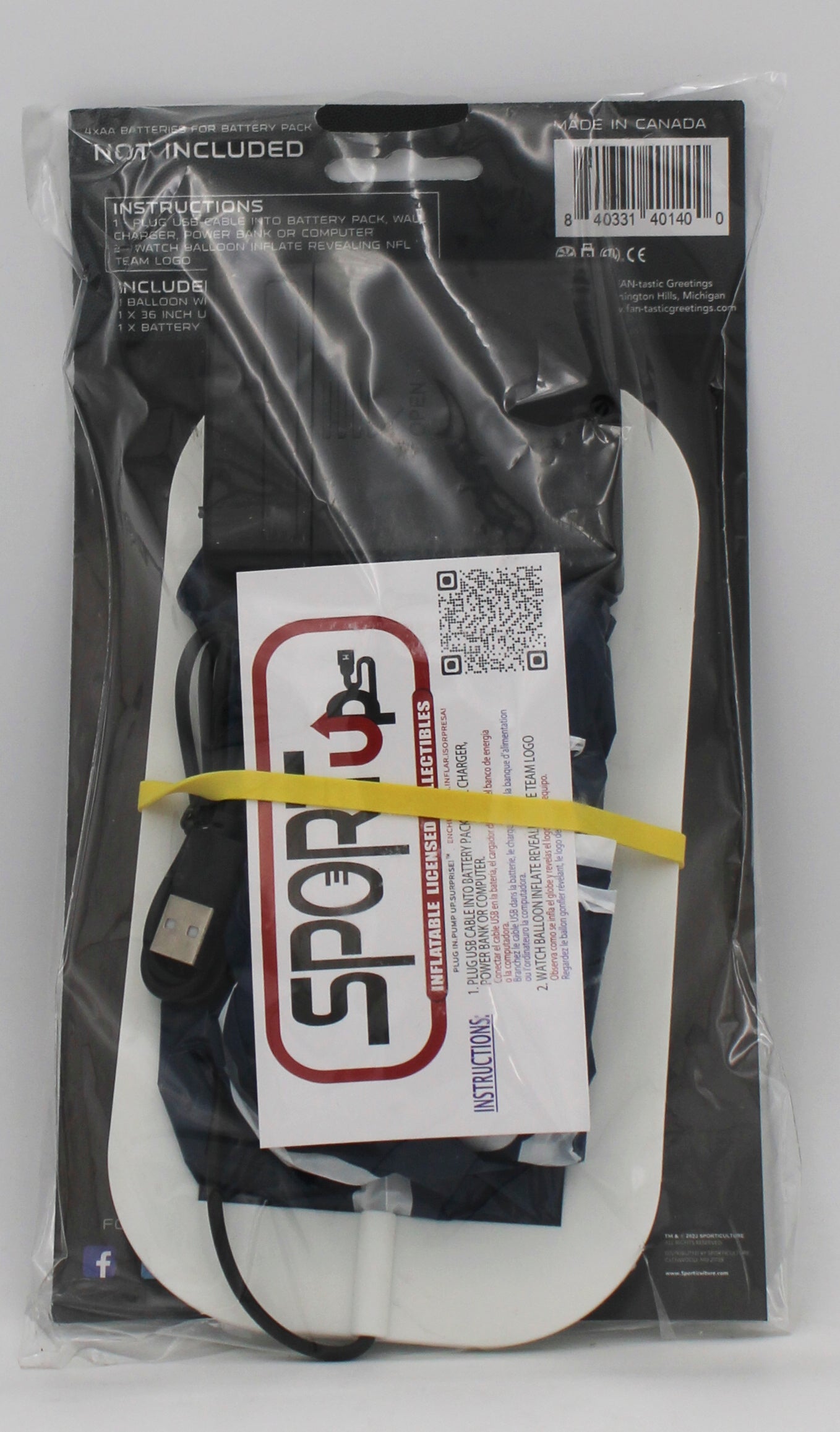 DALLAS COWBOYS TABLETOP INFLATABLE CENTERPIECE