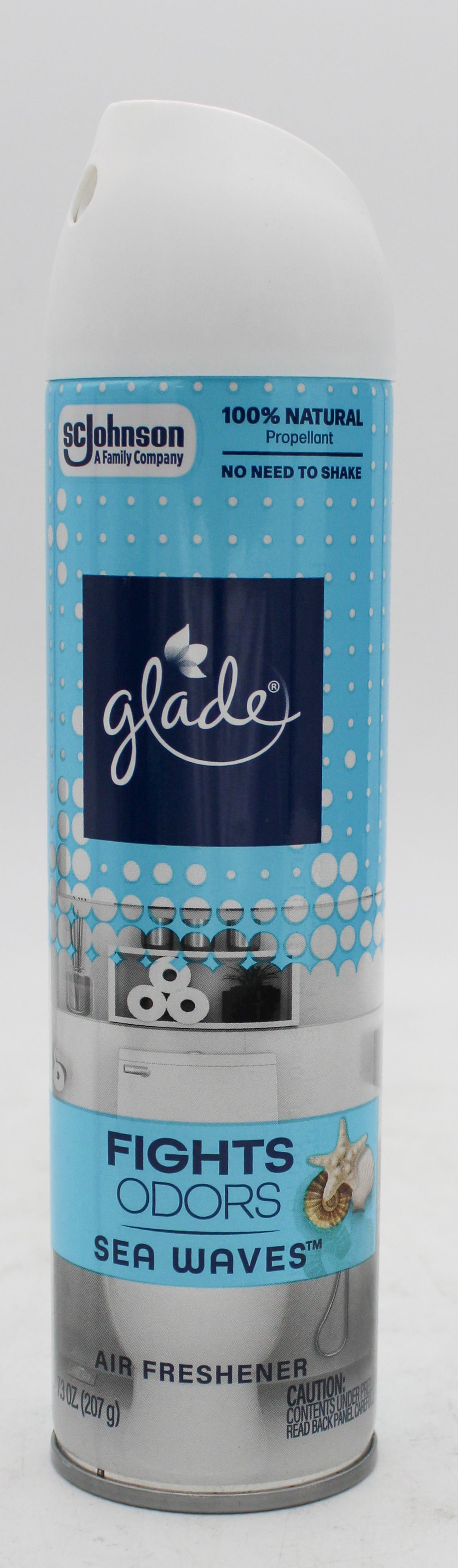 SP GLADE AIR FRESHENER FIGHTS ODORS 7.3oz SEA WAVES