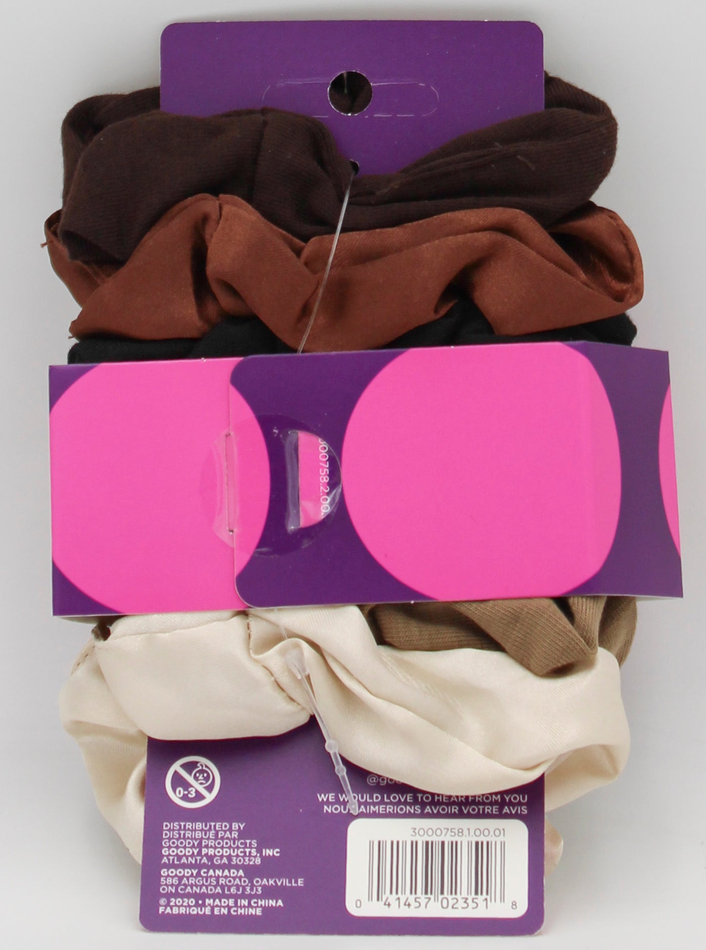 GOODY MIX FABRIC MULTI SCRUNCHIE 6ct NI