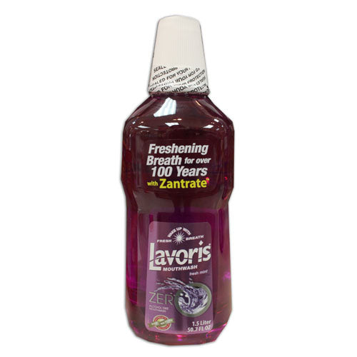 Lavoris Mouthwash Zero 50.7oz Bottle | Wholesale