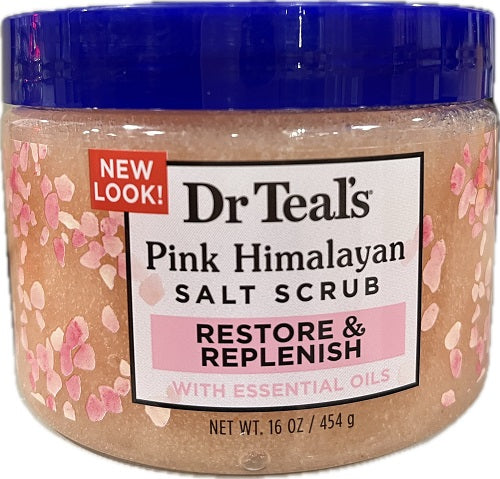 SP DR TEAL'S PINK HIMALAYAN SALT SCRUB 16oz NI