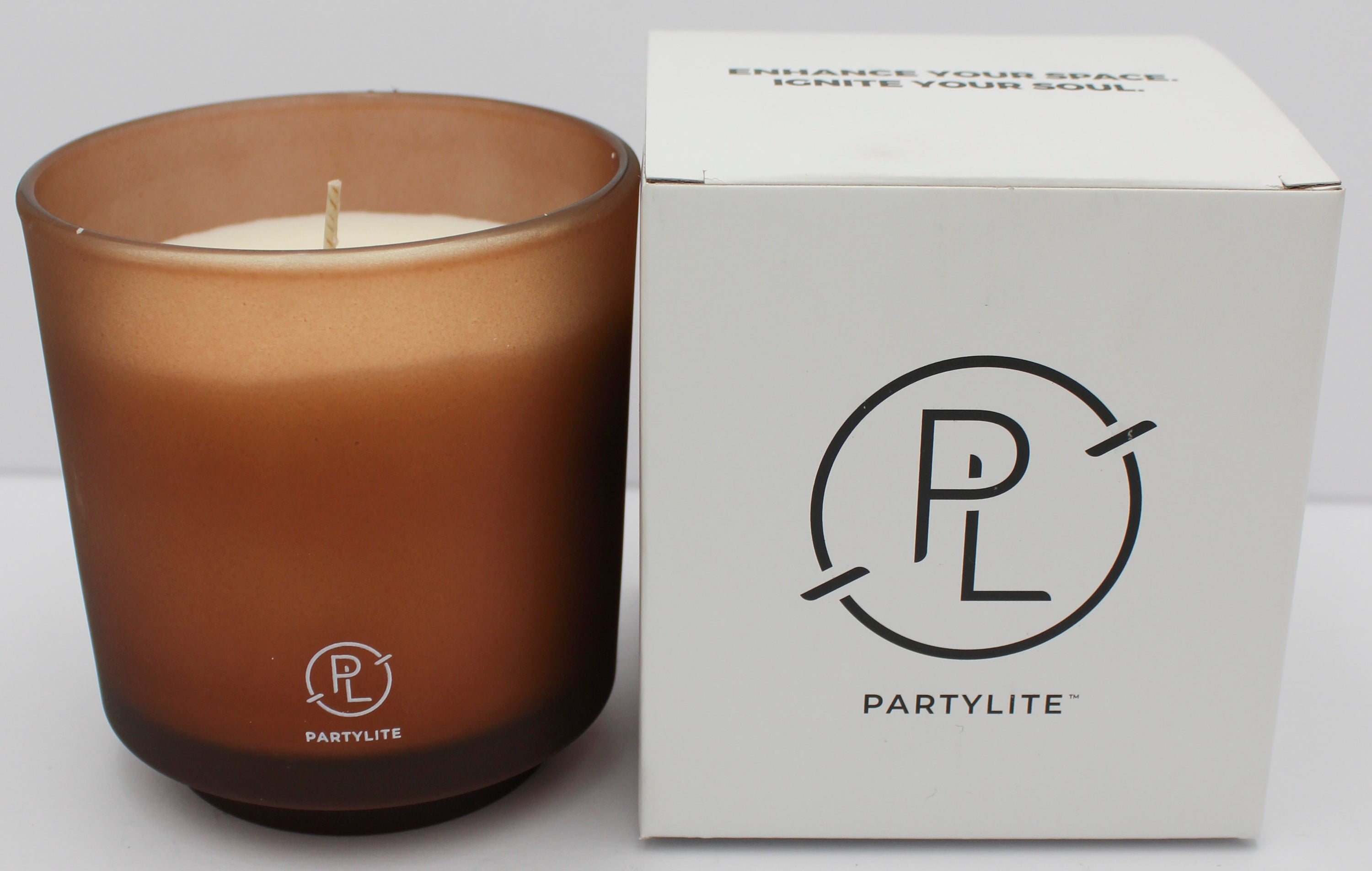 PARTYLITE REFILLABLE TAMBOTI WOODS JAR CANDLE 10oz