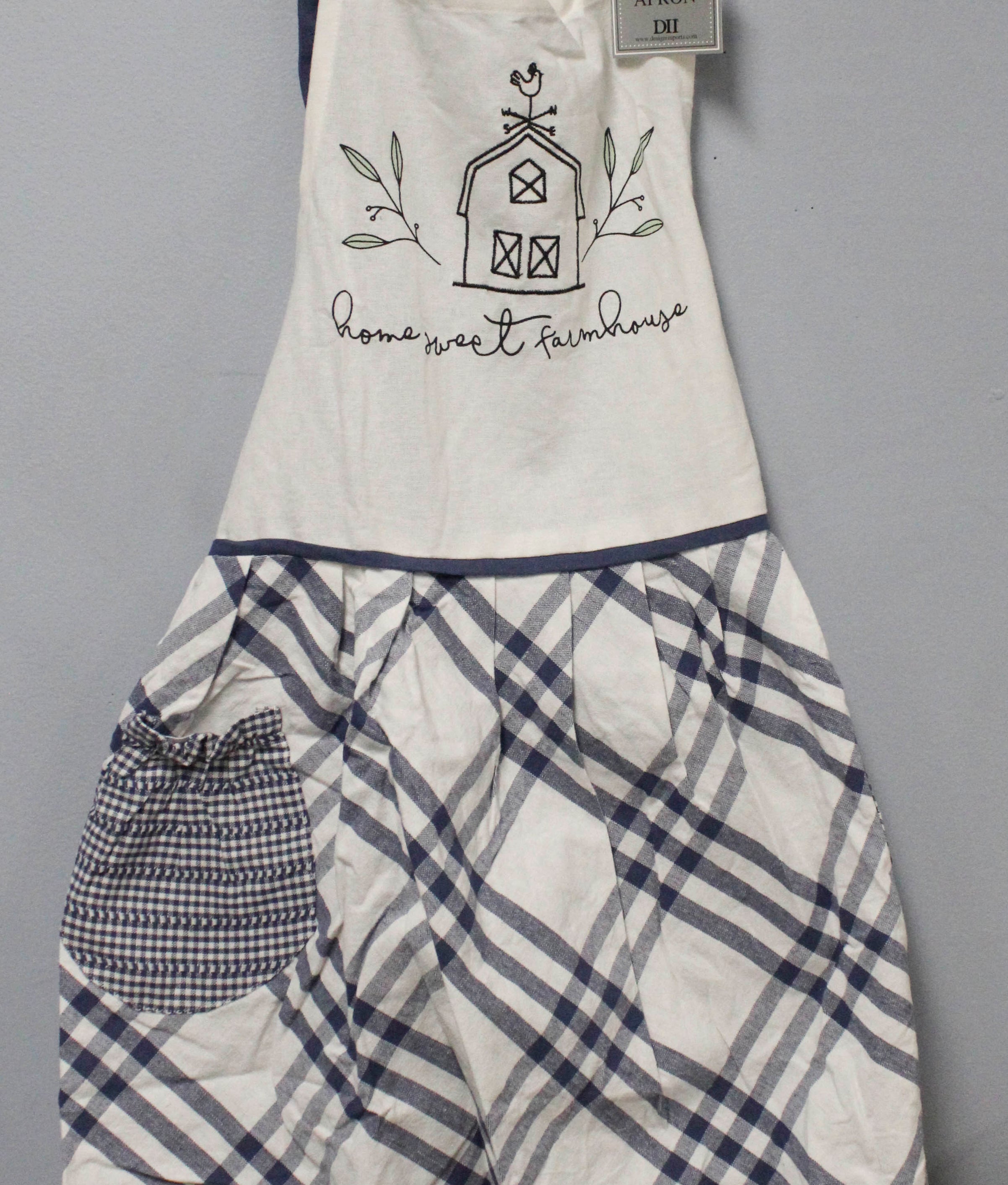 APRON - FRENCH BLUE HOME SWEET FARMHOUSE