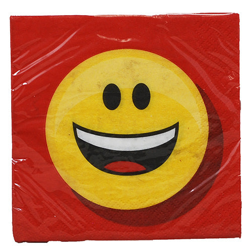 2 PLY BEVERAGE NAPKIN SHOW YOUR EMOJIONS 9 4/5"X9 3/4"/16CT