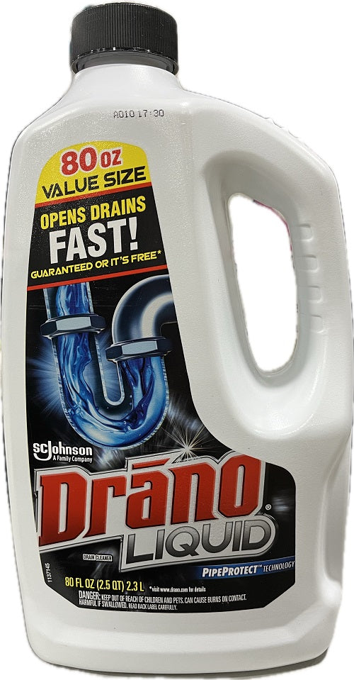 SP DRANO LIQ.DRAIN CLEANER 80oz.