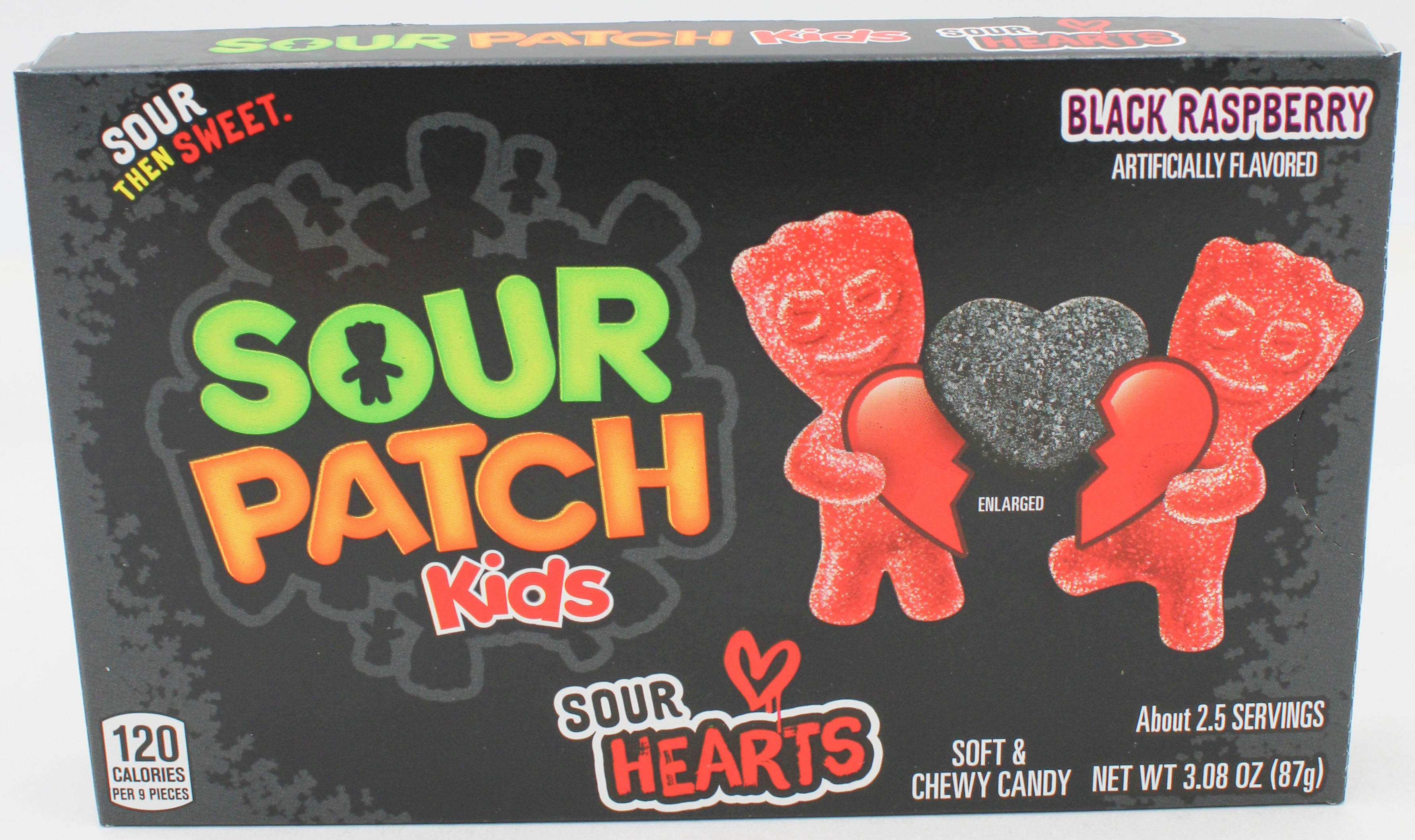 SOUR PATCH KIDS SOUR HEARTS THEATRE BOX 3.08 Oz  BB 9/21/26