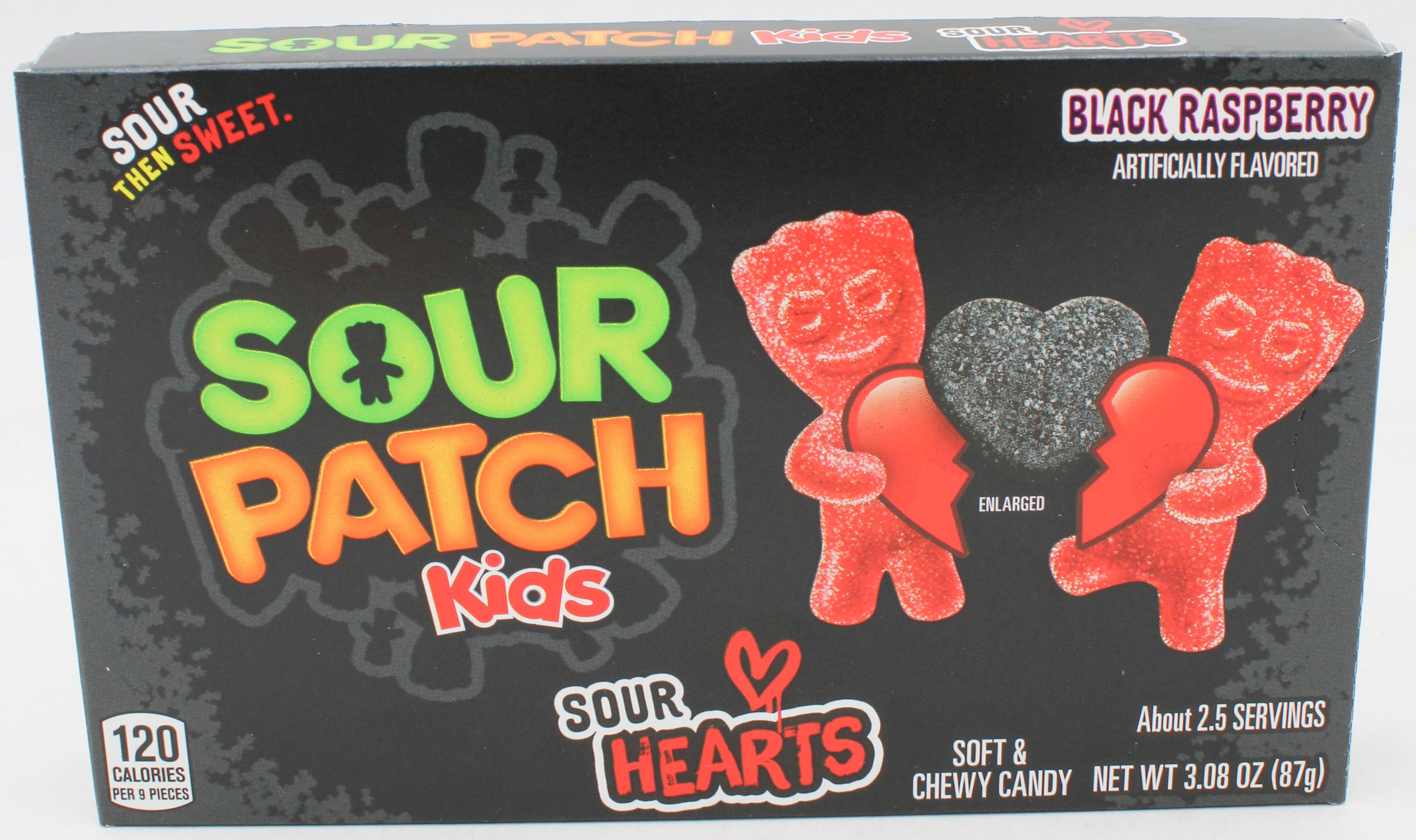 SOUR PATCH KIDS SOUR HEARTS THEATRE BOX 3.08 Oz  BB 9/21/26